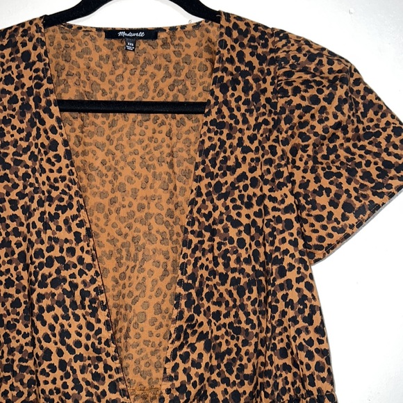 Madewell Flutter Sleeve Wrap Dress - Picture 6 of 9